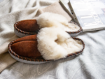 Brown Shearling Sheepskin Mules - Image 5