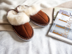 Brown Shearling Sheepskin Mules - Image 6
