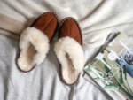 Brown Shearling Sheepskin Mules - Image 2