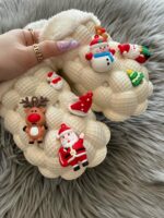 Funny DIY Bubble Slippers Furry House Slides for Chirstmas - Image 3