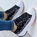 2022 Pattern Canvas Women Sneakers Casual Sport Shoes - Image 4