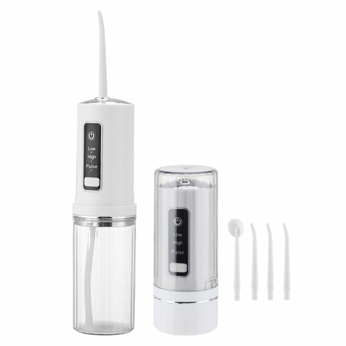 Electric Oral Irrigator Foldable Dental Water Jet Flosser USB 3 Mode