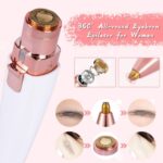 2 in 1 Electric Eyebrow Trimmer Painless Eye Brow Epilator For Women - Image 4