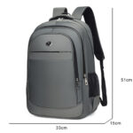 Men's Backpack Multifunctional Waterproof Business Bag For Male - Image 2