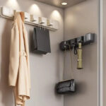 Foldable 5 Hooks Suction Cup Hook Traceless Space Saving Hats Clothes - Image 2