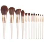 12pcs Poppies Makeup Brushes Set Beginner Foundation Eye Shadow Loose - Image 5