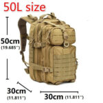 30L/50L 1000D Nylon Waterproof Backpack Outdoor Military Rucksacks - Image 4
