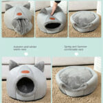Cozy 2-In-1 Pet House Bed - Image 3