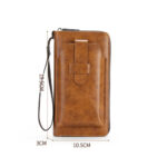 Cowhide Long Wallets Fashion Large Capacity Soft Leather Coin Purse - Image 6