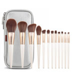 12pcs Poppies Makeup Brushes Set Beginner Foundation Eye Shadow Loose - Image 3