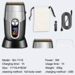 Powerful Electric Shaver for Men with Digital Display Base - Image 4