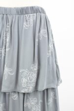 Layered Ruffle Maxi Skirt - Grey - Image 3