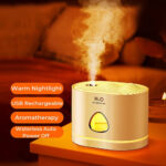 USB Rechargeable Humidifier Air Purifier with LED Light for Home - Image 2