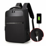 Mens Multifunction Waterproof Backpacks Large Capacity USB Charging - Image 5