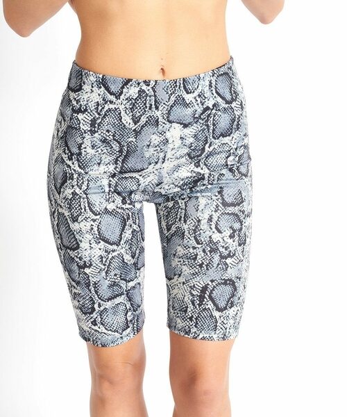 Snake Print Biker Shorts