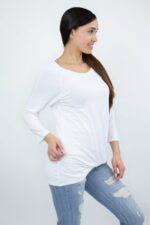 Twisted Front Comfortable Top - White - Image 2