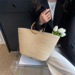 SolunaWeave™ – Beachline Square Straw Tote