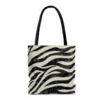 Double Sided Zebra Print Beach Shopper Tote Bag Medium - Image 3