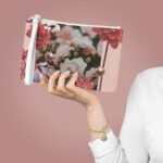 Floral Grunge Design Zipped Clutch Bag - Image 2