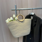 SolunaWeave™ – Beachline Square Straw Tote - Image 5