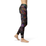Womens Sugar Skull Leggings - Image 2