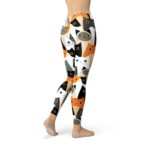 Womens All Over Print Cats Leggings - Image 3