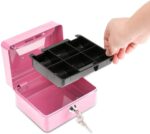 Small Metal Money Bank with Lock Coin Cash Safe Box Piggy Bank - Image 2