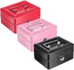 Small Metal Money Bank with Lock Coin Cash Safe Box Piggy Bank - Image 3