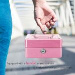 Small Metal Money Bank with Lock Coin Cash Safe Box Piggy Bank - Image 5