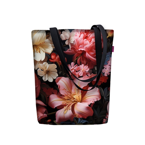 Lilly Shoulder Bag In Canvas Sunny Line Bertoni