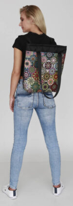 Valencia Bag/Backpack In Canvas 2in1 Bertoni - Image 5