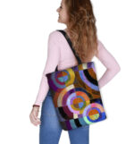 Circles Shoulder Bag In Canvas Sunny Line Bertoni - Image 3