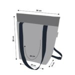 Colombina Blue Bag/Backpack In Canvas 2in1 Bertoni - Image 3