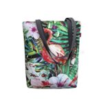 Jungle Shoulder Bag In Canvas Sunny Line Bertoni