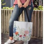 Double Sided Spring Floral Print Tote Bag - Image 2