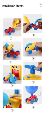 Air Power Balloon Car Toy for Children Gifts - Image 6