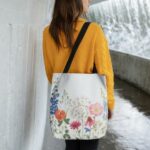 Double Sided Spring Floral Print Tote Bag - Image 4