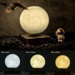 Novelty 3D Magnetic Levitation Moon Lamp Moon Floating Lamp - Image 2