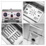 1.7KW 12.5QT/11.8L Stainless Steel Faucet Single Tank Deep Fryer - Image 3