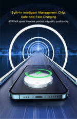 Magnetic QI Wireless Charger for Iphone12 Magsafe Huawei Samsung - Image 3