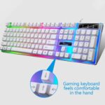 Ninja Dragons White Knight Gaming Keyboard and Mouse Set - Image 3