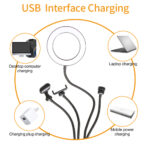 6" 4 in 1 Desktop Clip Light Set Selfie Ring Light - Image 6