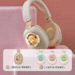 Flash Light Cute Cat Wireless Bluetooth Headphones with Mic - Image 2
