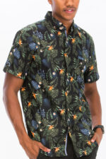 Hawaiian Print Button Down Shirt - Image 2