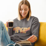 Womens NYC Retro 70's Crewneck Sweatshirt - Image 2