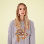 Womens Retro 70's Crewneck Sweatshirt - Image 4