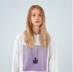Womens Purple Logo Sweatshirt - Image 2