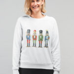 Womens Nutcracker Toy Soldiers Sweatshirt - Image 2