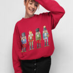 Womens Nutcracker Toy Soldiers Sweatshirt - Image 3