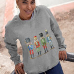 Womens Nutcracker Toy Soldiers Sweatshirt - Image 5